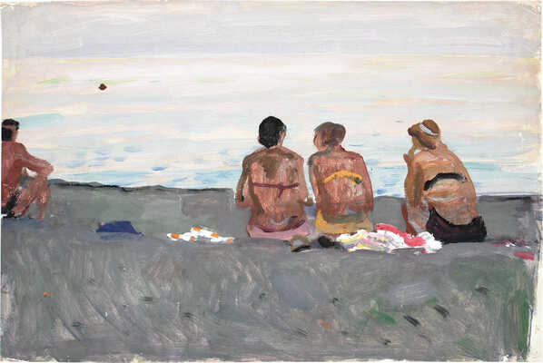 Алексеев Адольф Евгеньевич. Розовый вечер. Крым 